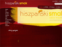 Tablet Screenshot of hiszpanskismak.pl